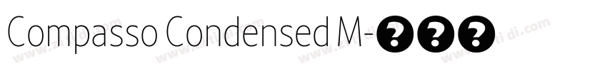 Compasso Condensed M字体转换